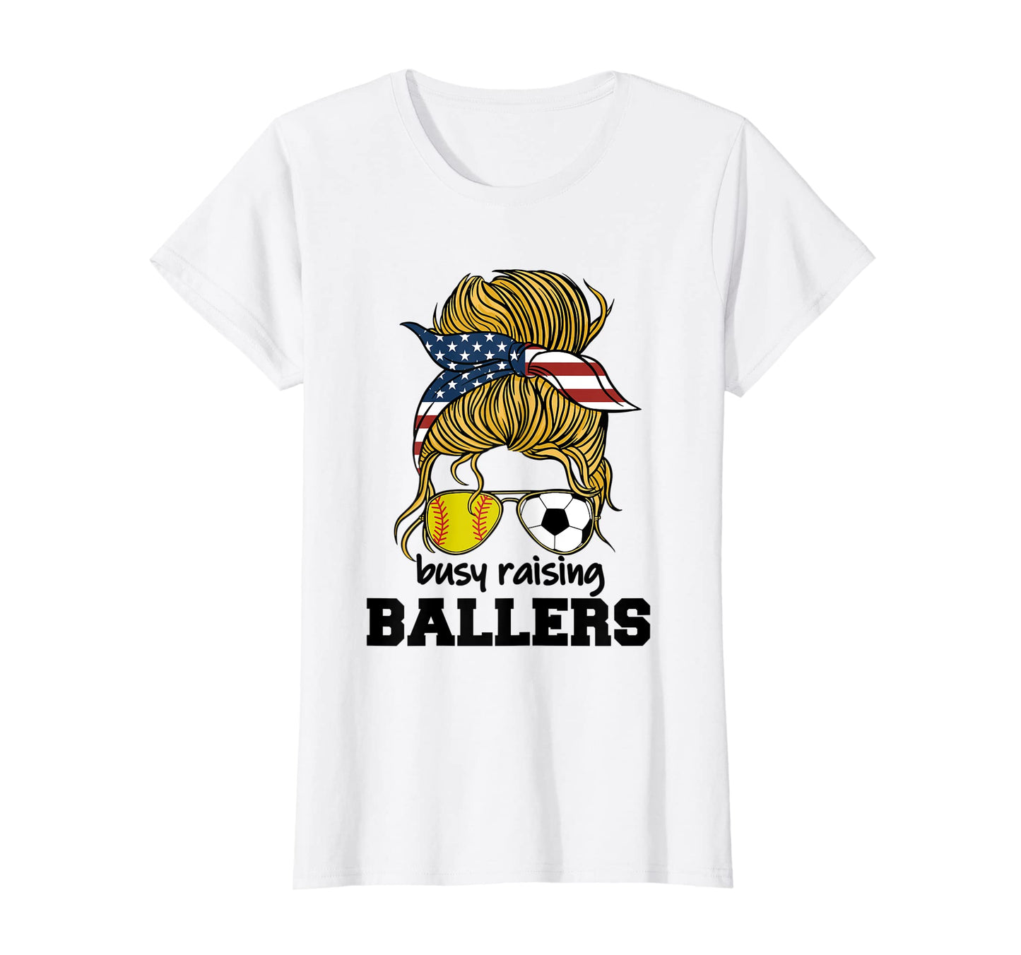 Womens Softball And Soccer Mom Busy T-Shirt - Trendy Graphic for Adults - T-Shirt, Sweatshirt, Hoodie