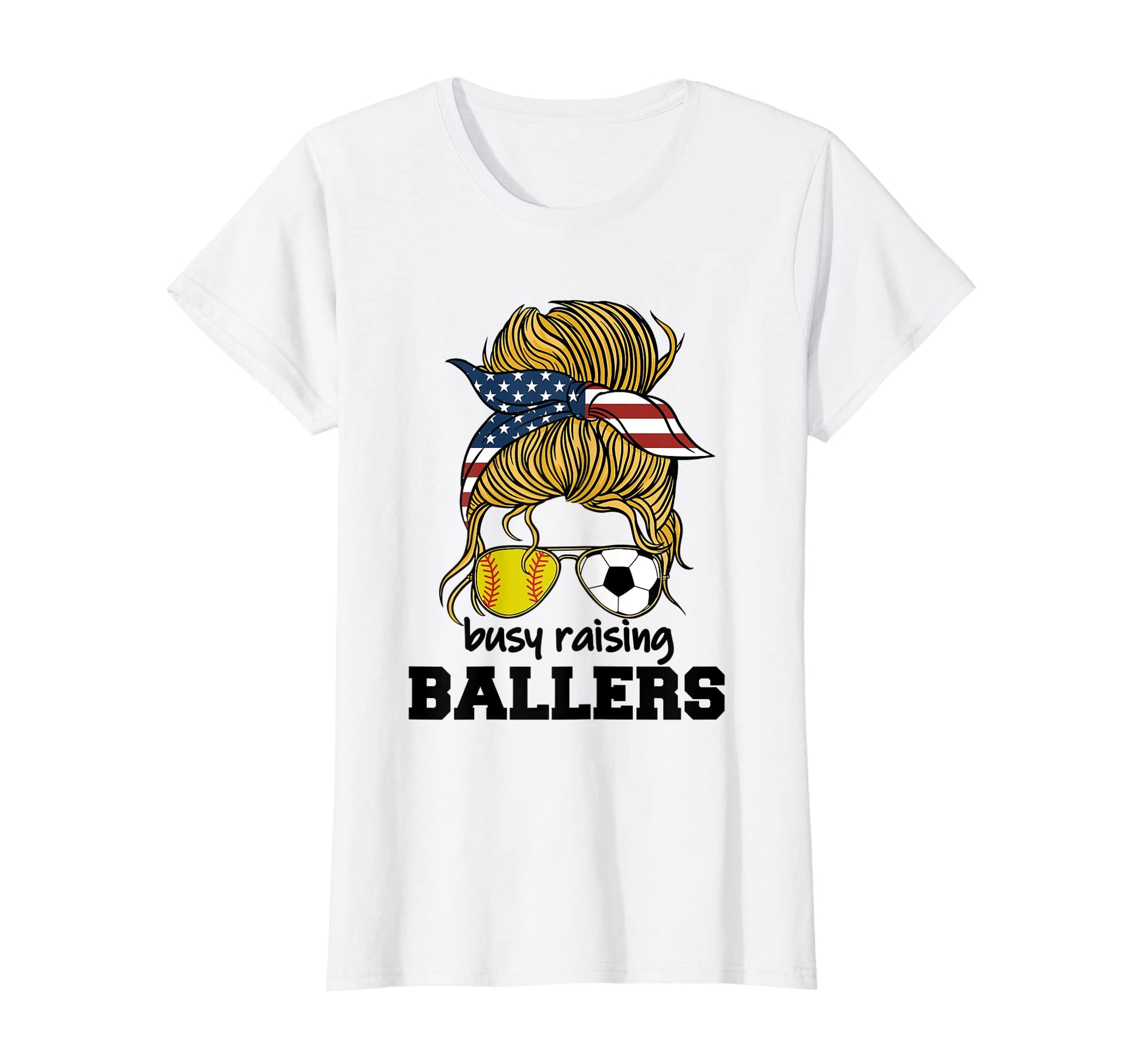 Womens Softball And Soccer Mom Busy T-Shirt - Trendy Graphic for Adults - T-Shirt, Sweatshirt, Hoodie