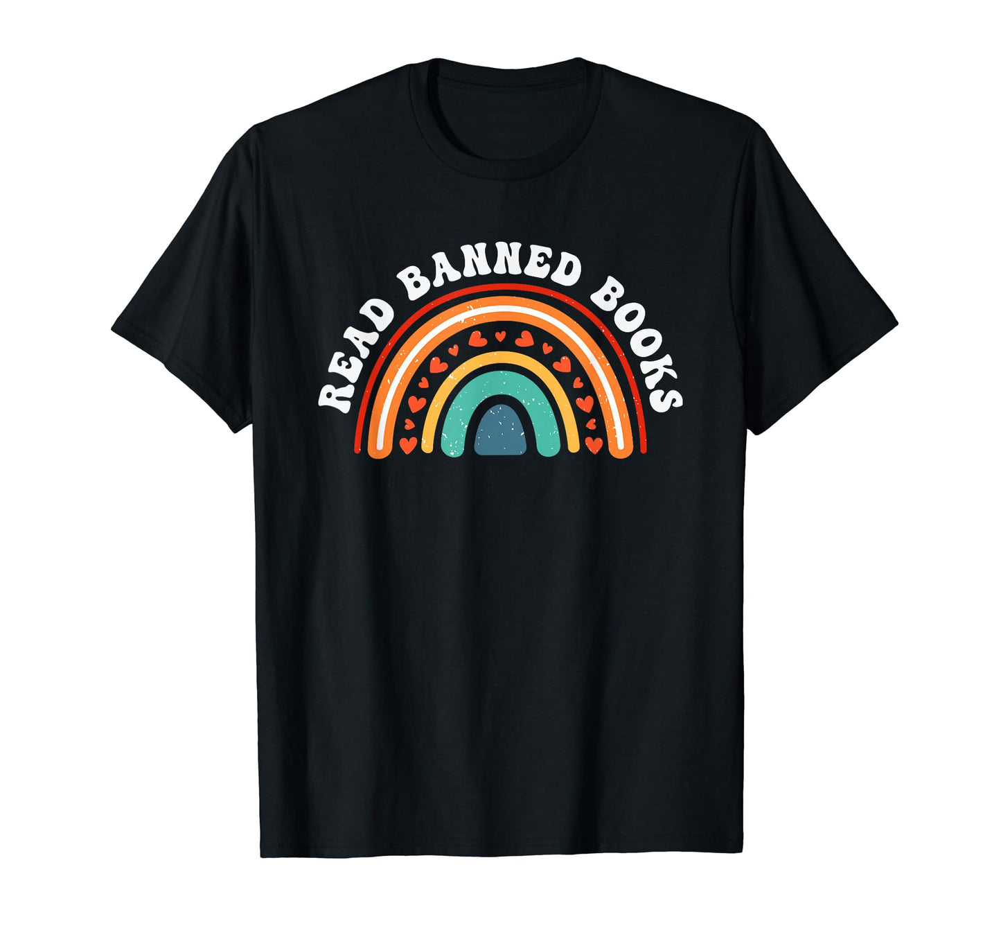 Read Banned Books Boho Rainbow T-Shirt - Graphic Print for Adults - T-Shirt, Sweatshirt, Hoodie