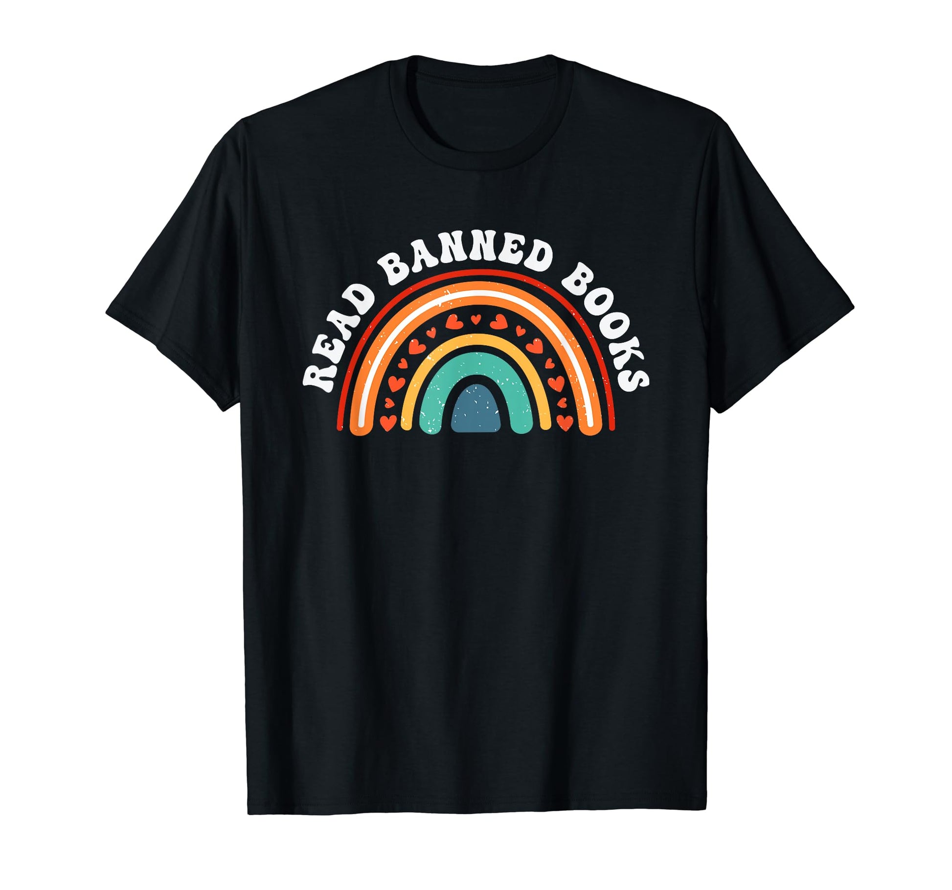 Read Banned Books Boho Rainbow T-Shirt - Graphic Print for Adults - T-Shirt, Sweatshirt, Hoodie