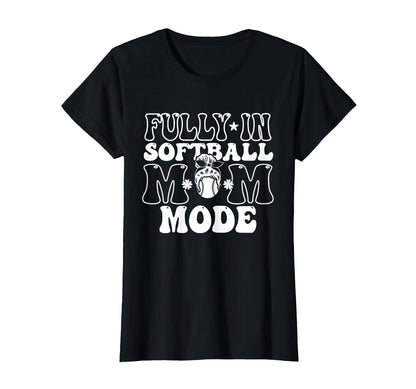 Softball Mom Mothers Day Baseball T-Shirt - Trendy Graphic for Adults - T-Shirt, Sweatshirt, Hoodie
