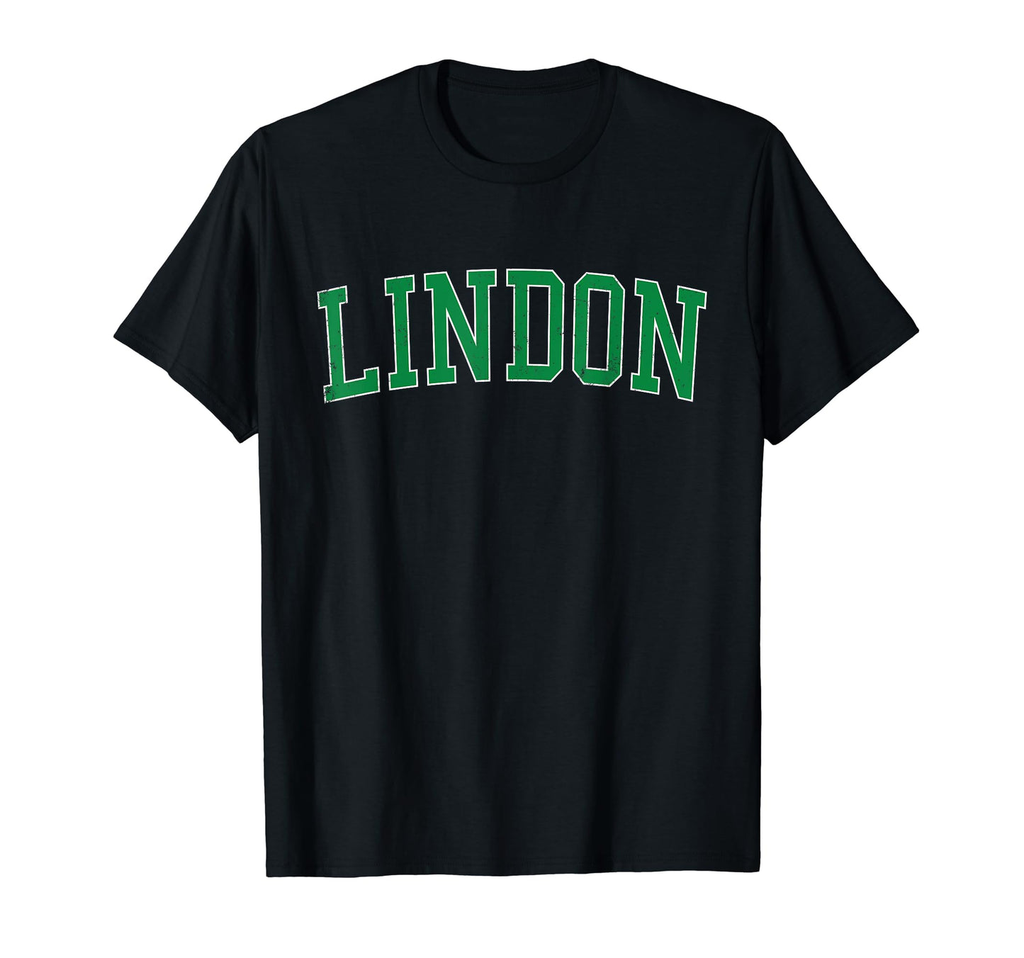 Lindon Ut Distressed Green Varsity T-Shirt - Graphic Print for Adults - T-Shirt, Sweatshirt, Hoodie