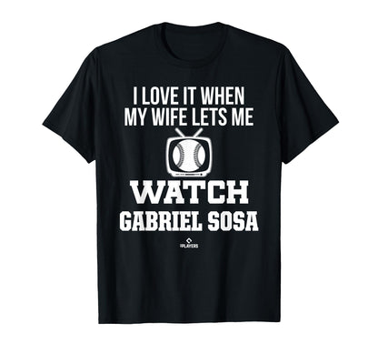 My Wife Lets Me Watch Gabriel T-Shirt - Casual Everyday Wear for Adults - T-Shirt, Sweatshirt, Hoodie