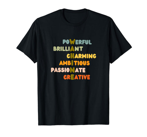 Wahine Adjectives Rainbow T-Shirt - Graphic Print for Adults - T-Shirt, Sweatshirt, Hoodie