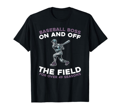 49Th Birthday Team Sport Baseball T-Shirt - Custom Art Print Men Women - T-Shirt, Sweatshirt, Hoodie
