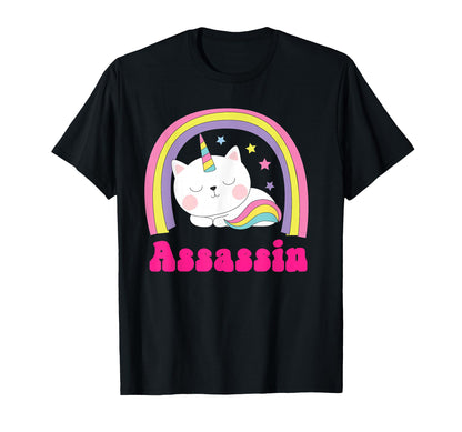 Assassin Shirts Sarcastic Rainbow T-Shirt - Unique Graphic for Adults - T-Shirt, Sweatshirt, Hoodie