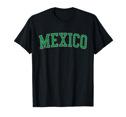 Mexico Mo Distressed Green Varsity T-Shirt - Fun Novelty Design Men Women - T-Shirt, Sweatshirt, Hoodie