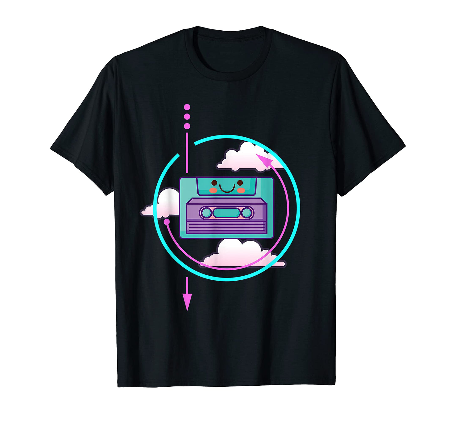 80S Music Art Cassete 90S Aesthetic T-Shirt - Custom Art Print for Adults - T-Shirt, Sweatshirt, Hoodie
