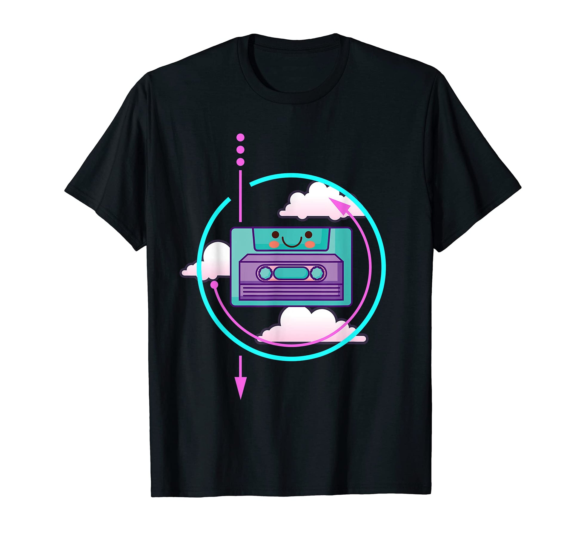80S Music Art Cassete 90S Aesthetic T-Shirt - Custom Art Print for Adults - T-Shirt, Sweatshirt, Hoodie