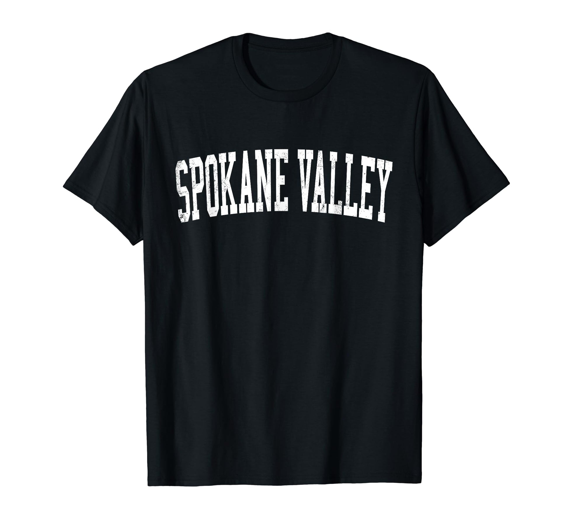 Spokane Wa Distressed White T-Shirt - Casual Everyday Wear Men Women - T-Shirt, Sweatshirt, Hoodie