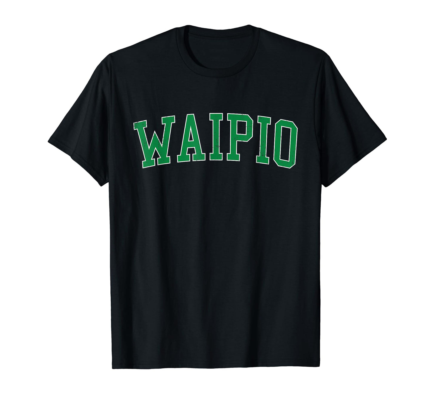 Waipio Hi Distressed Green Varsity T-Shirt - Unique Graphic for Adults - T-Shirt, Sweatshirt, Hoodie