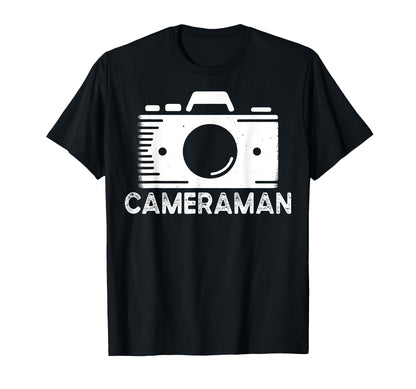 Cameraman Funny Photographer T-Shirt - Fun Novelty Design Unisex - T-Shirt, Sweatshirt, Hoodie