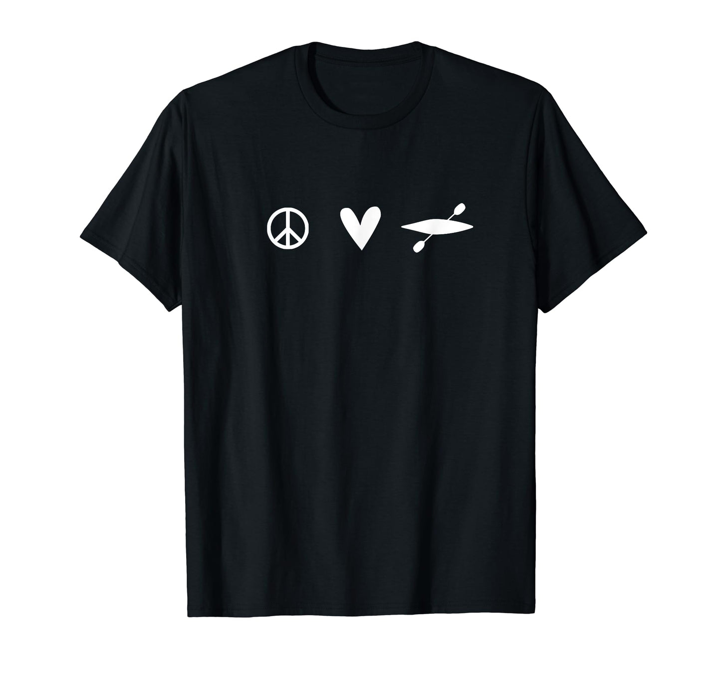 Peace Love Kayak Vsw T-Shirt - Minimalist Print for Adults - T-Shirt, Sweatshirt, Hoodie