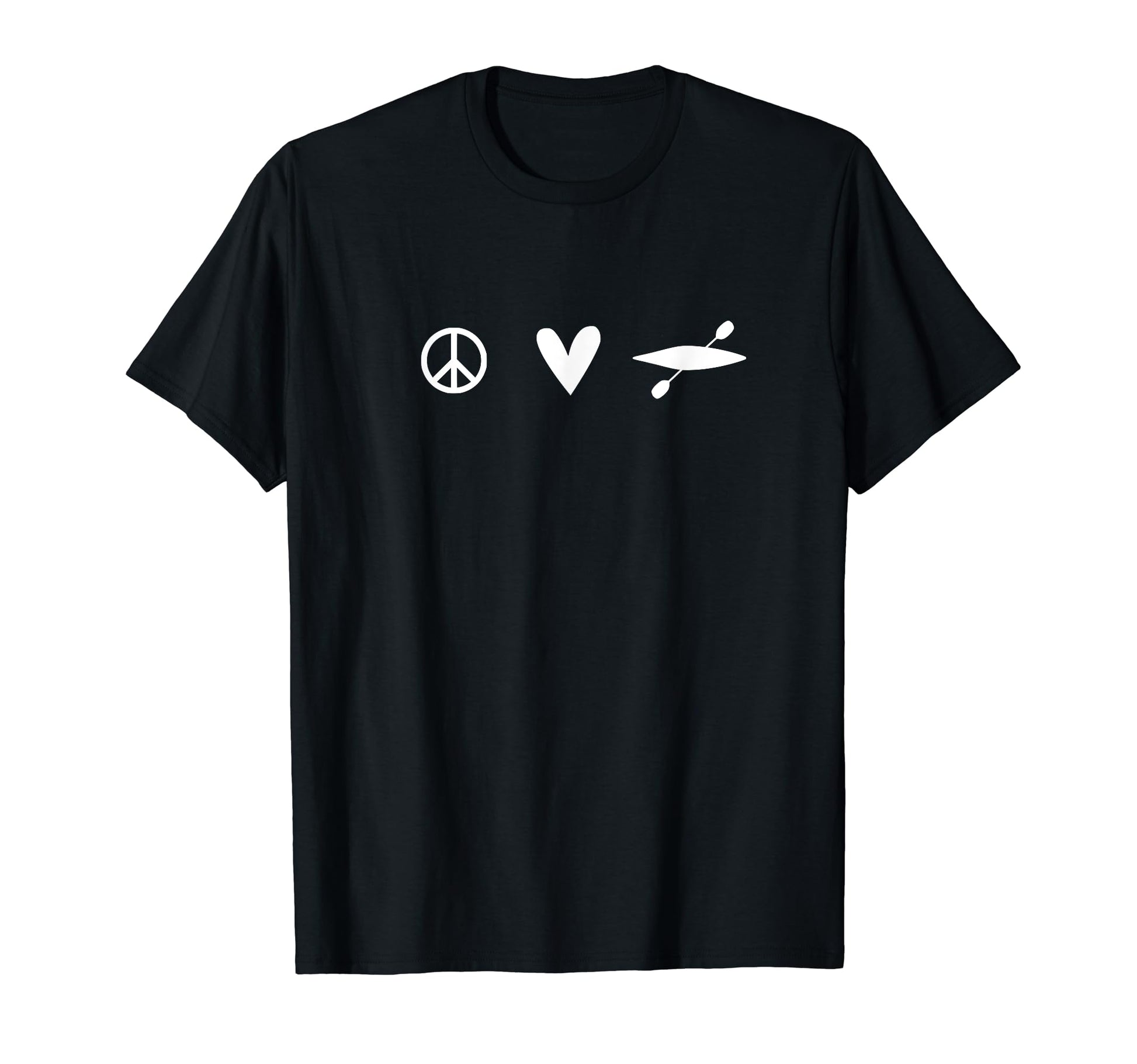 Peace Love Kayak Vsw T-Shirt - Minimalist Print for Adults - T-Shirt, Sweatshirt, Hoodie