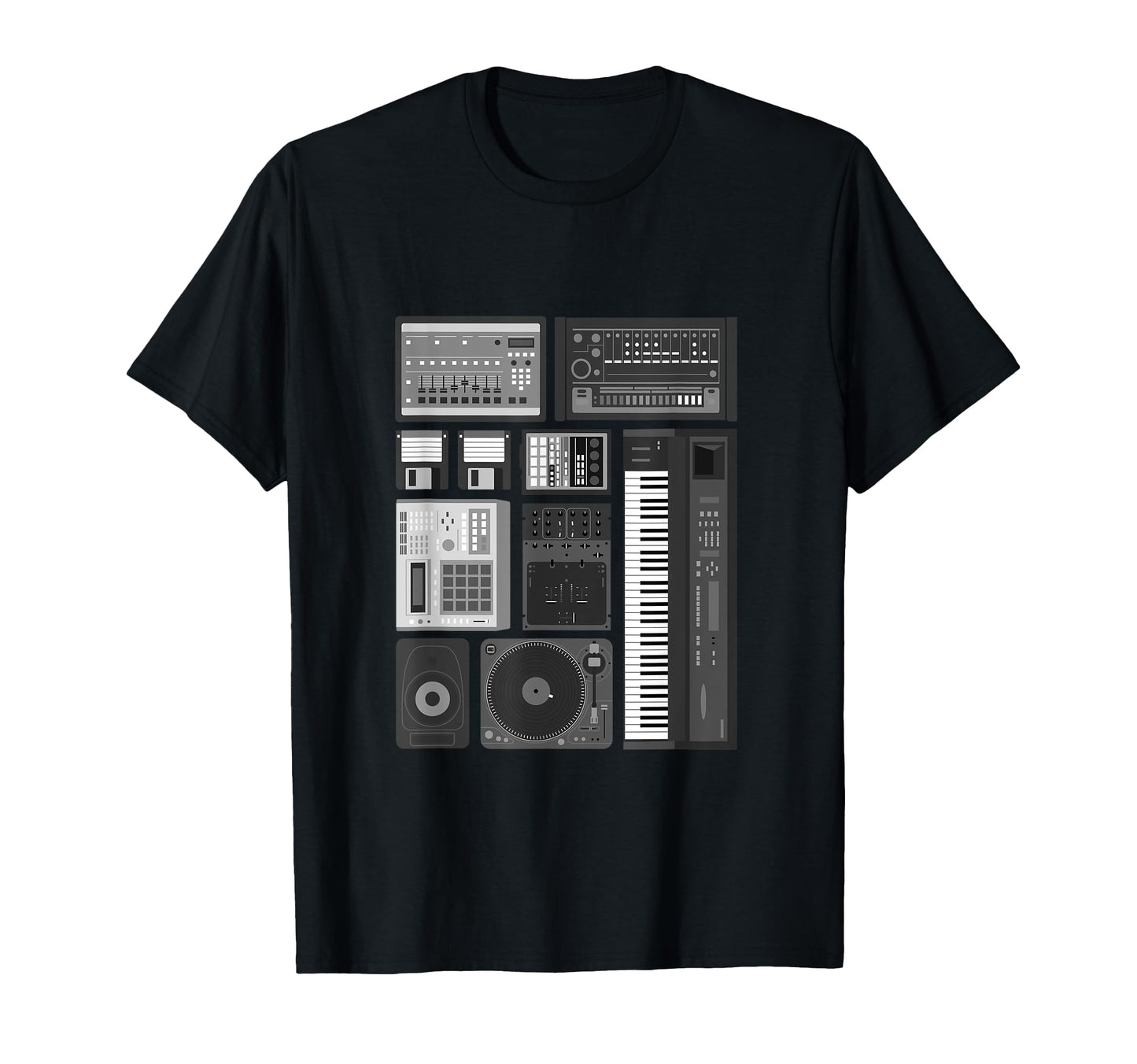 Old School Hip Hop Analog Producer T-Shirt - Aesthetic Graphic Unisex - T-Shirt, Sweatshirt, Hoodie