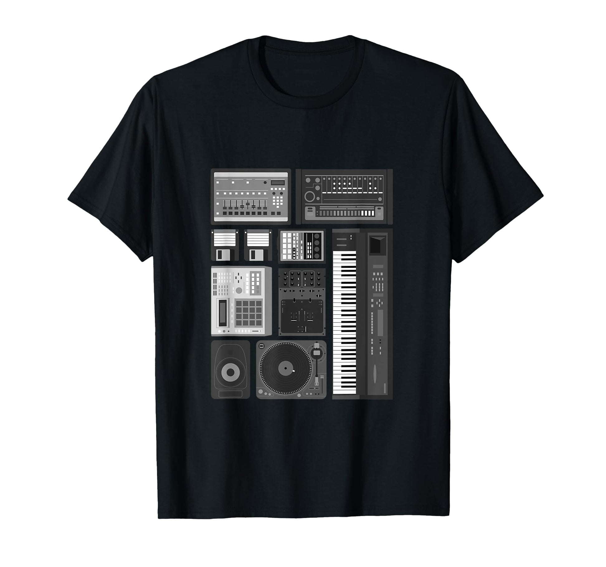 Old School Hip Hop Analog Producer T-Shirt - Aesthetic Graphic Unisex - T-Shirt, Sweatshirt, Hoodie