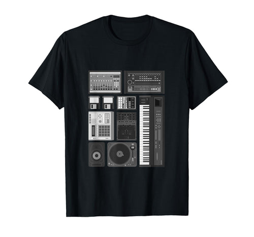 Old School Hip Hop Analog Producer T-Shirt - Aesthetic Graphic Unisex - T-Shirt, Sweatshirt, Hoodie
