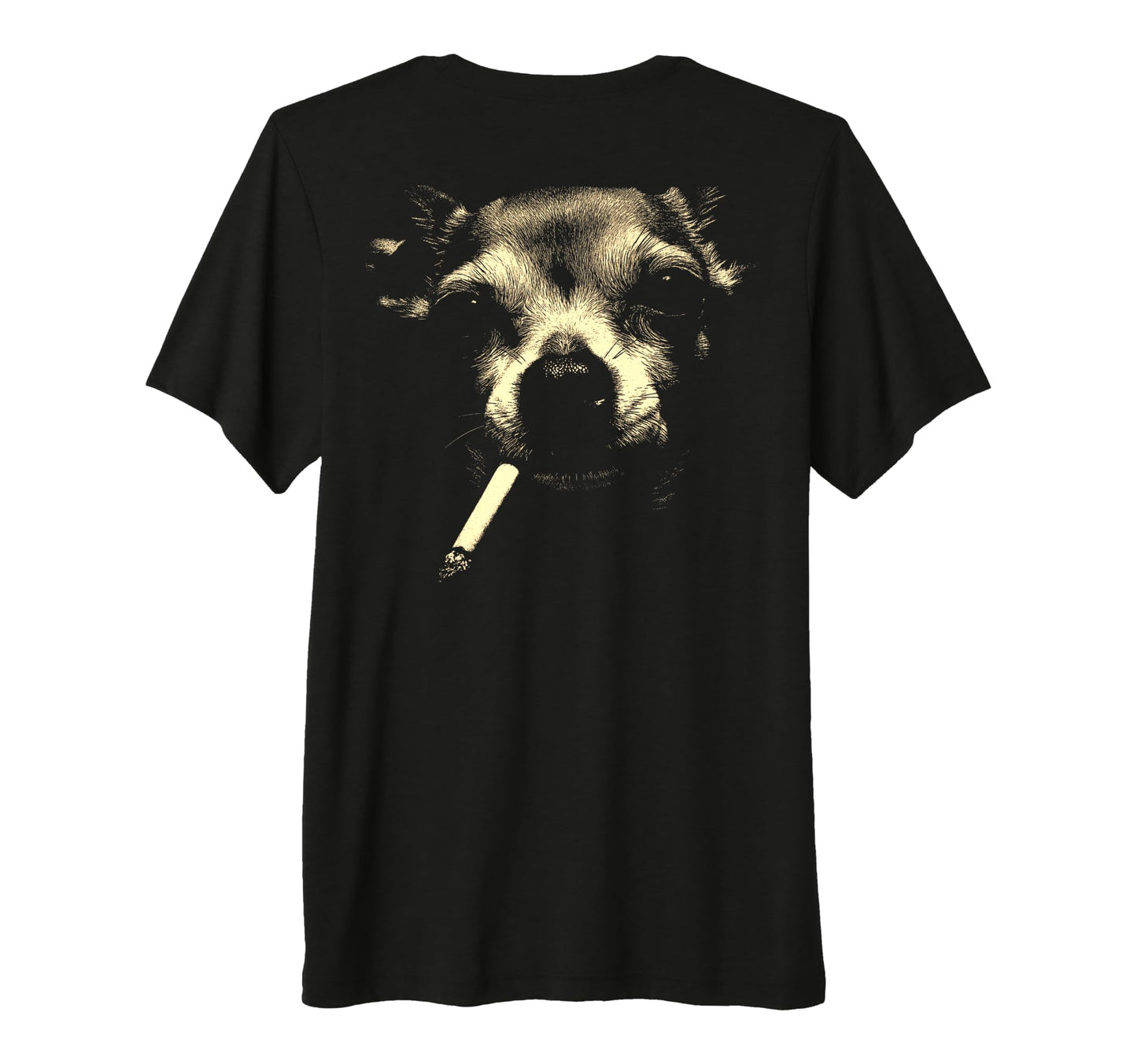 Chihuahua Smoking Cigarette Grunge T-Shirt - Streetwear Style for Adults - T-Shirt, Sweatshirt, Hoodie