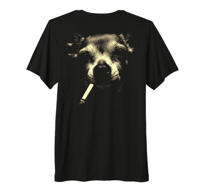 Chihuahua Smoking Cigarette Grunge T-Shirt - Streetwear Style for Adults - T-Shirt, Sweatshirt, Hoodie