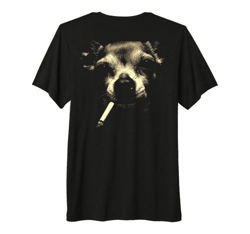 Chihuahua Smoking Cigarette Grunge T-Shirt - Streetwear Style for Adults - T-Shirt, Sweatshirt, Hoodie