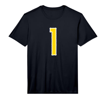 1 Jersey Yellow White Sports Team T-Shirt - Aesthetic Graphic Men Women - T-Shirt, Sweatshirt, Hoodie