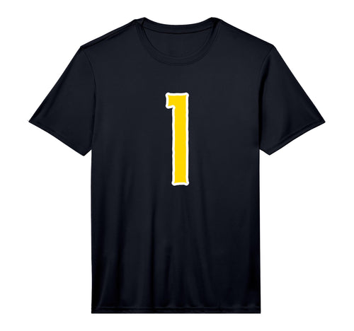 1 Jersey Yellow White Sports Team T-Shirt - Aesthetic Graphic Men Women - T-Shirt, Sweatshirt, Hoodie
