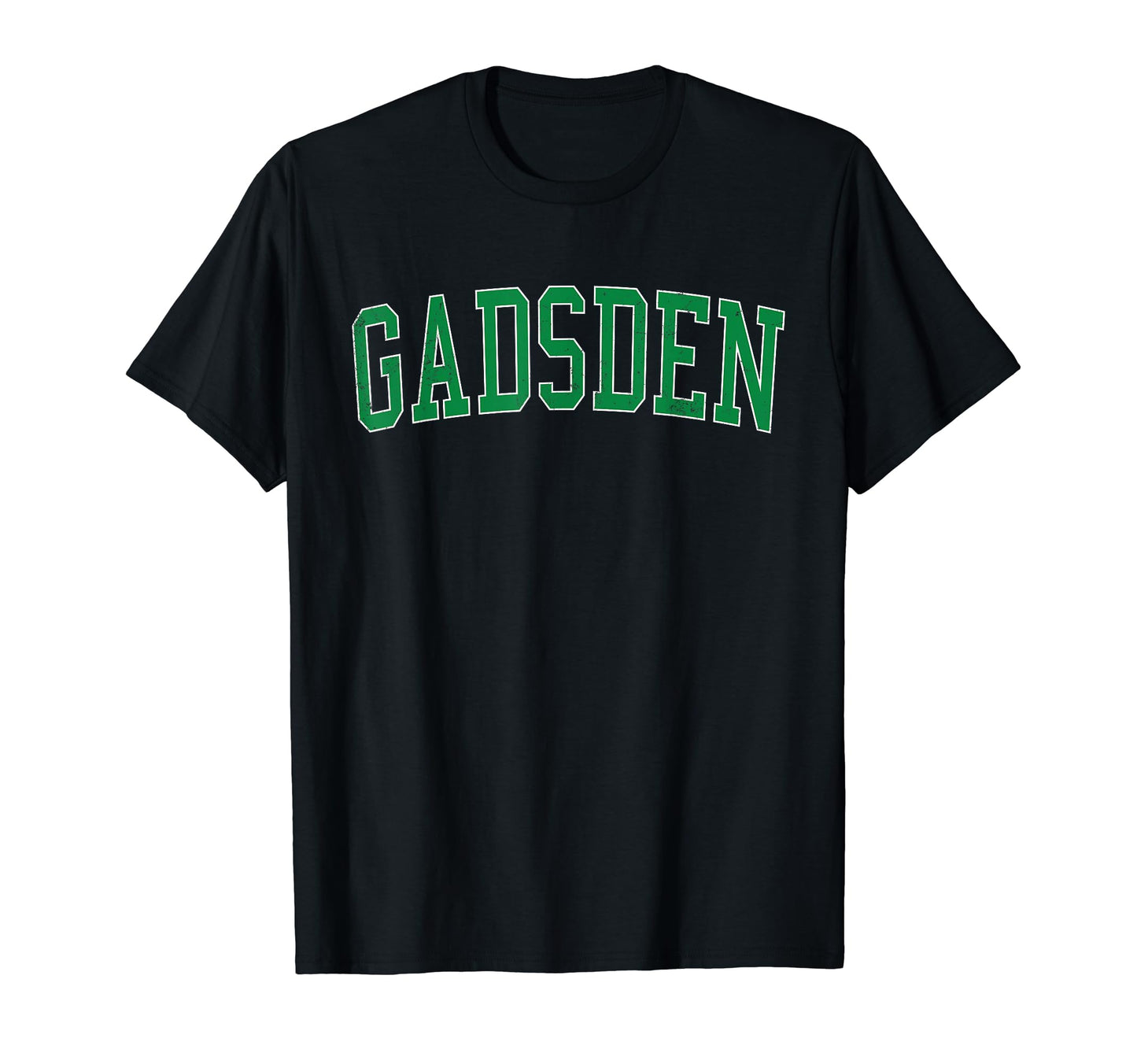 Gadsden Al Distressed Green Varsity T-Shirt - Minimalist Print Unisex - T-Shirt, Sweatshirt, Hoodie