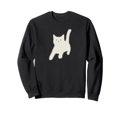 Y2K Cat Scary Back Tomcat 90S 80S Sweatshirt - Novelty Apparel for Adults - T-Shirt, Sweatshirt, Hoodie