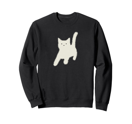 Y2K Cat Scary Back Tomcat 90S 80S Sweatshirt - Novelty Apparel for Adults - T-Shirt, Sweatshirt, Hoodie