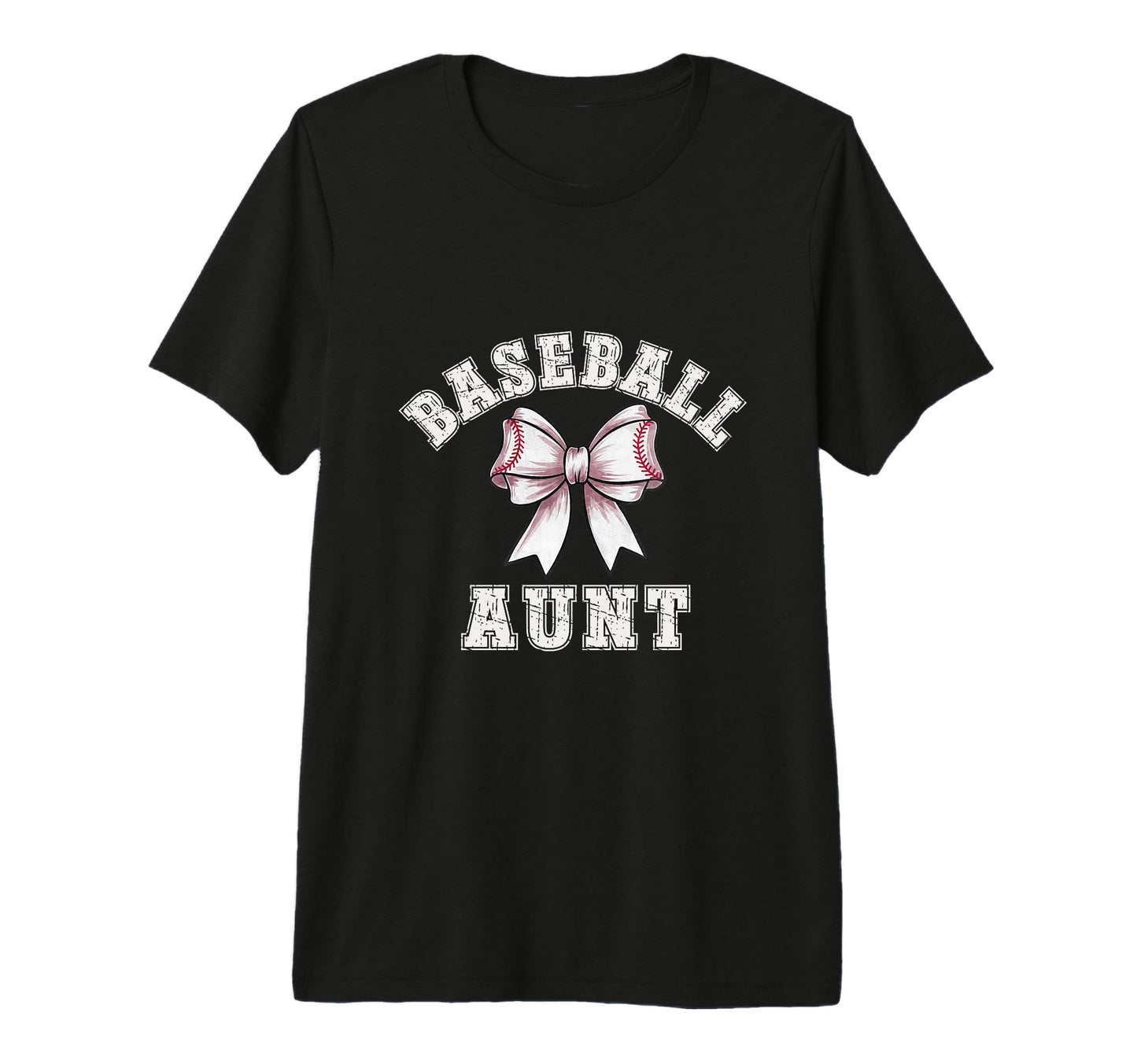 Coquette Baseball Aunt Bow Game Day Tri T-Shirt - Trendy Graphic Men Women - T-Shirt, Sweatshirt, Hoodie