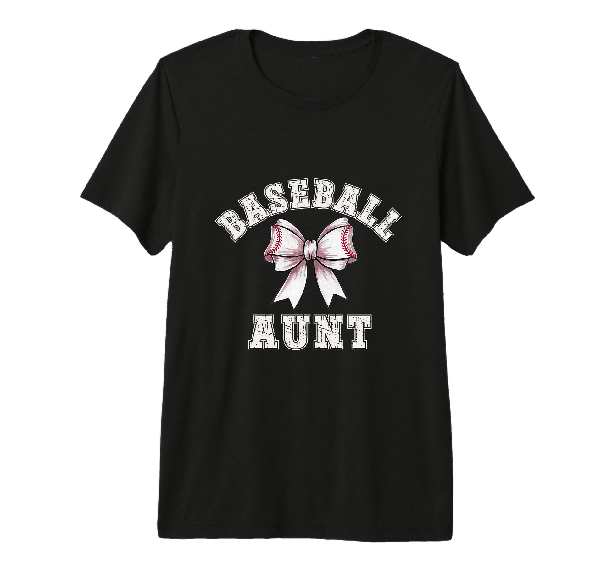 Coquette Baseball Aunt Bow Game Day Tri T-Shirt - Trendy Graphic Men Women - T-Shirt, Sweatshirt, Hoodie