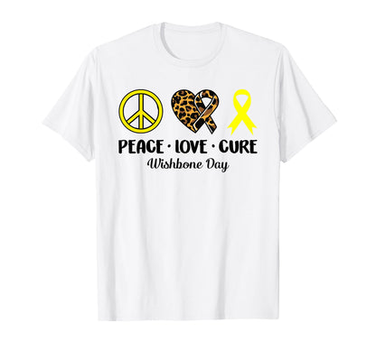 Wishbone Day Peace Love Leopard T-Shirt - Custom Art Print for Adults - T-Shirt, Sweatshirt, Hoodie