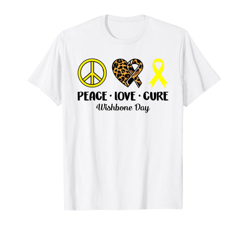 Wishbone Day Peace Love Leopard T-Shirt - Custom Art Print for Adults - T-Shirt, Sweatshirt, Hoodie