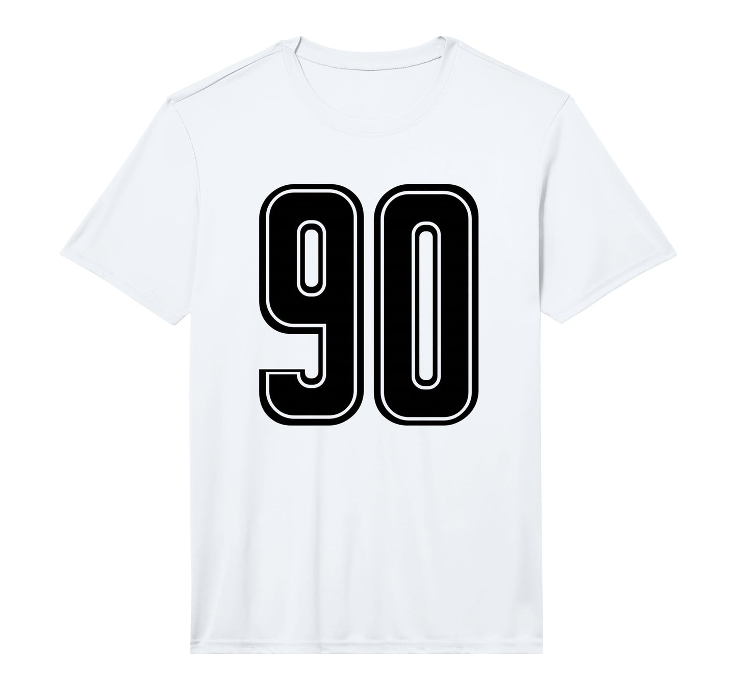 Black Sports Team Number 90 Performance T-Shirt - Unique Graphic Unisex - T-Shirt, Sweatshirt, Hoodie