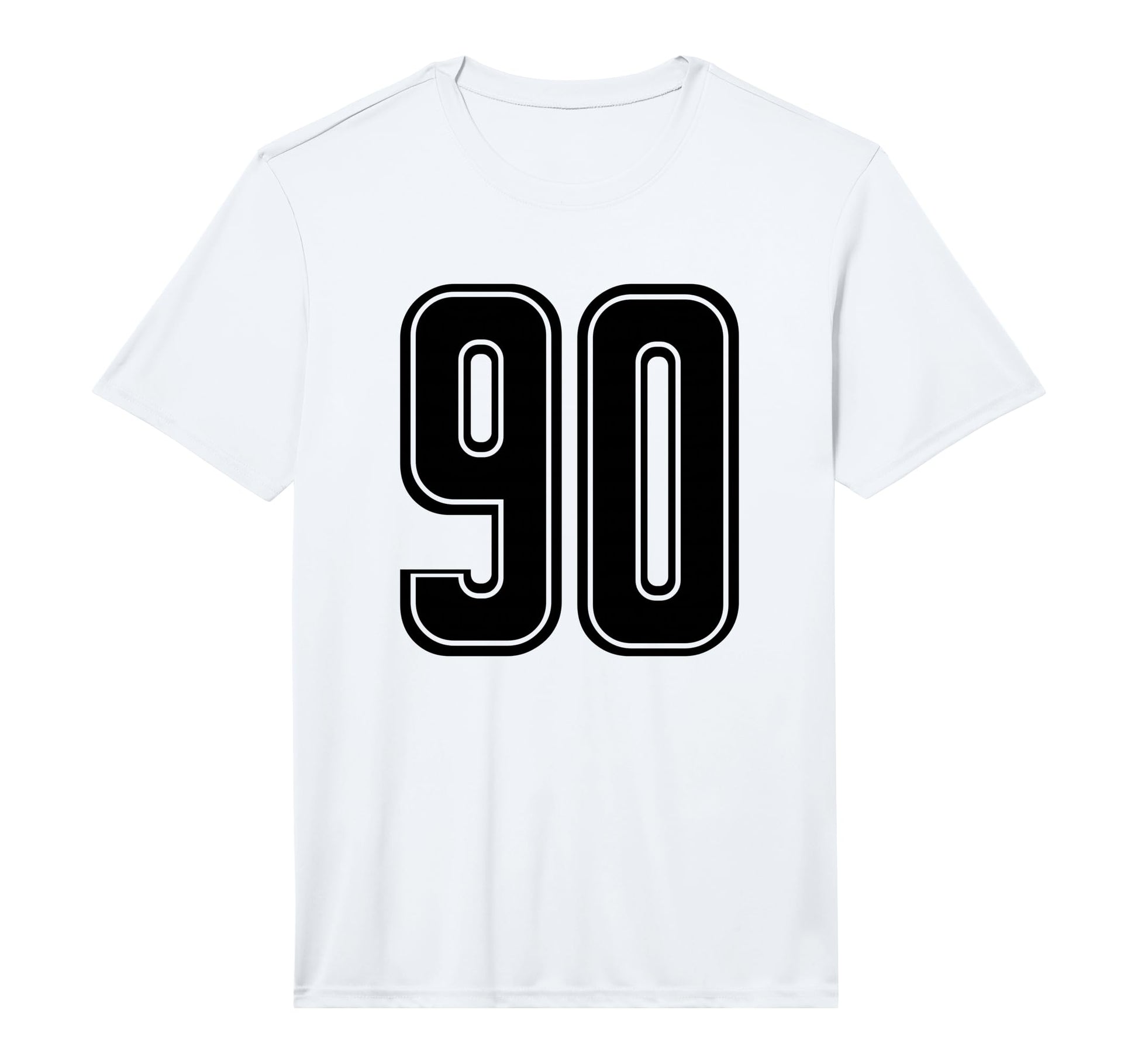 Black Sports Team Number 90 Performance T-Shirt - Unique Graphic Unisex - T-Shirt, Sweatshirt, Hoodie
