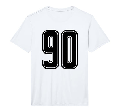 Black Sports Team Number 90 Performance T-Shirt - Unique Graphic Unisex - T-Shirt, Sweatshirt, Hoodie