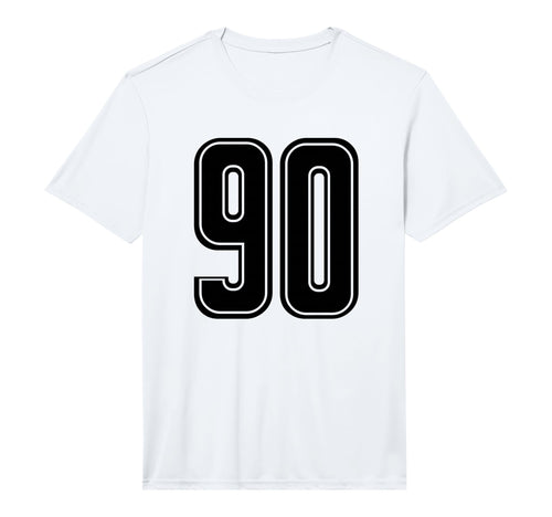 Black Sports Team Number 90 Performance T-Shirt - Unique Graphic Unisex - T-Shirt, Sweatshirt, Hoodie