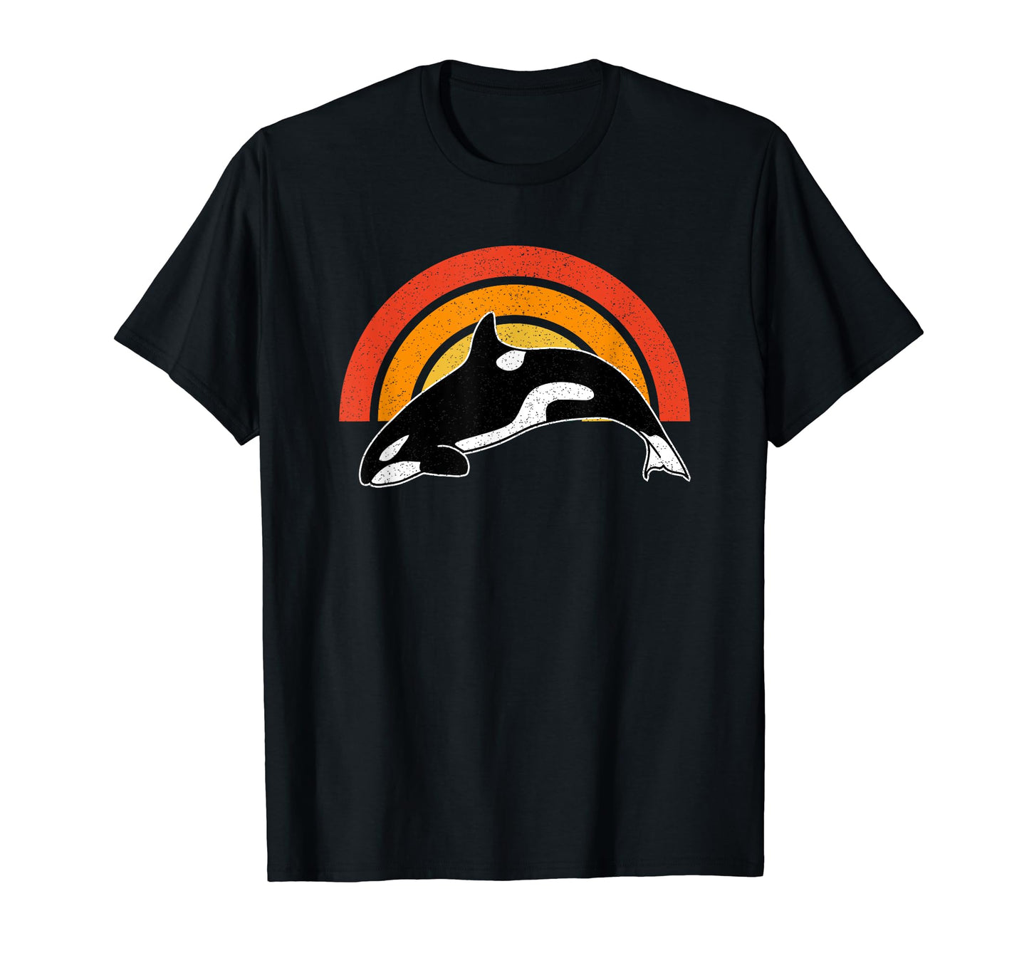 Orca Whale Funny Animal Rainbow T-Shirt - Trendy Graphic Unisex - T-Shirt, Sweatshirt, Hoodie