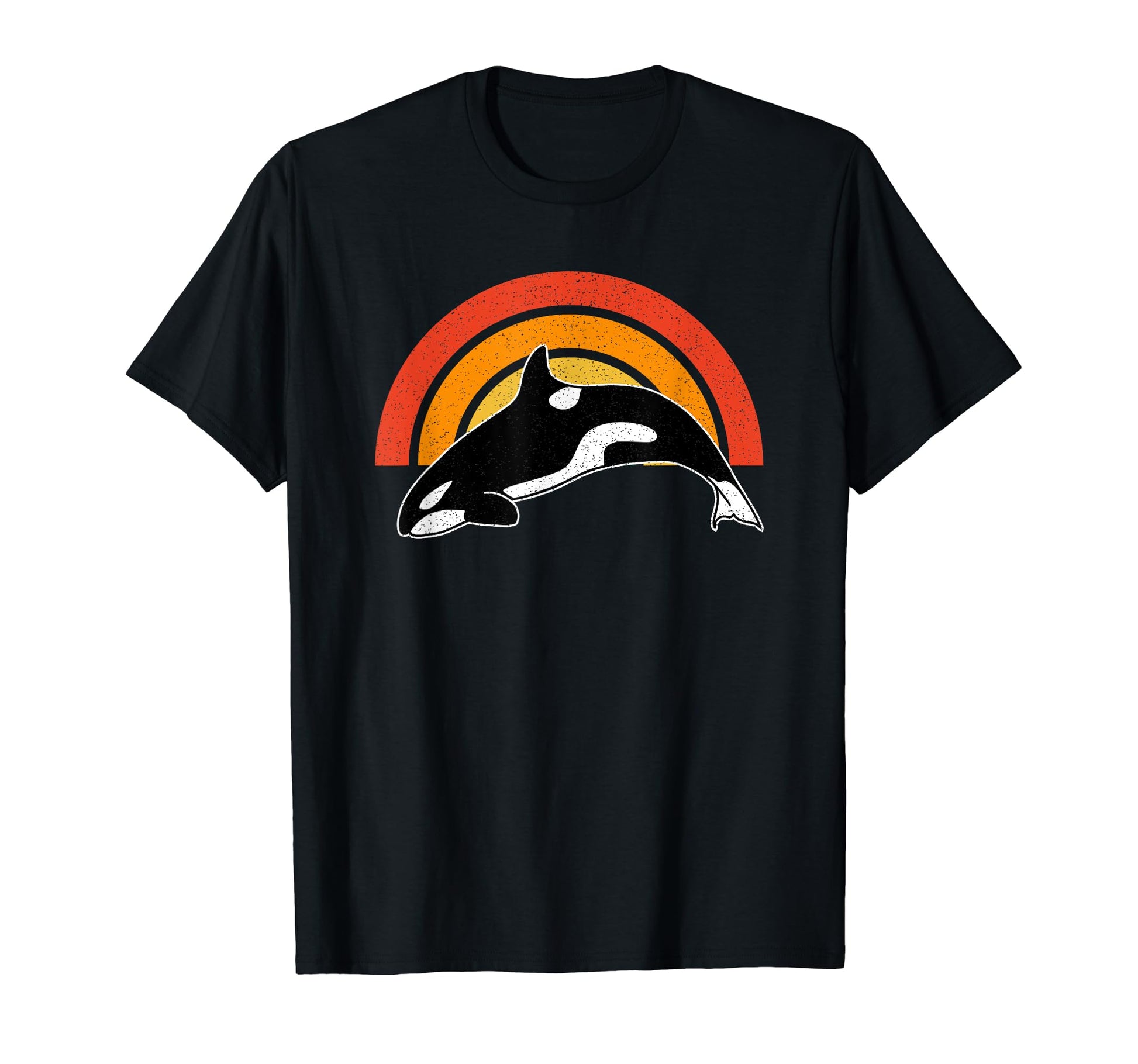Orca Whale Funny Animal Rainbow T-Shirt - Trendy Graphic Unisex - T-Shirt, Sweatshirt, Hoodie