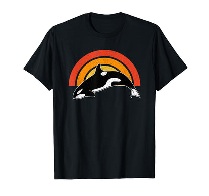 Orca Whale Funny Animal Rainbow T-Shirt - Trendy Graphic Unisex - T-Shirt, Sweatshirt, Hoodie