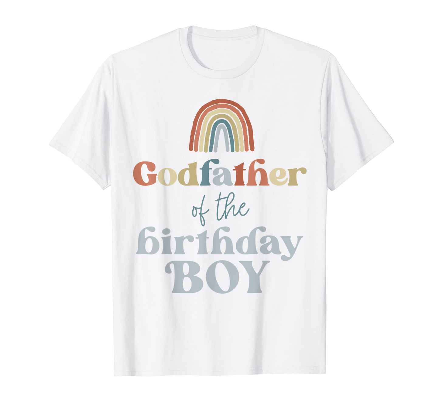 Mens Godfather Birthday Boho Rainbow Party T-Shirt - Trendy Graphic Unisex - T-Shirt, Sweatshirt, Hoodie
