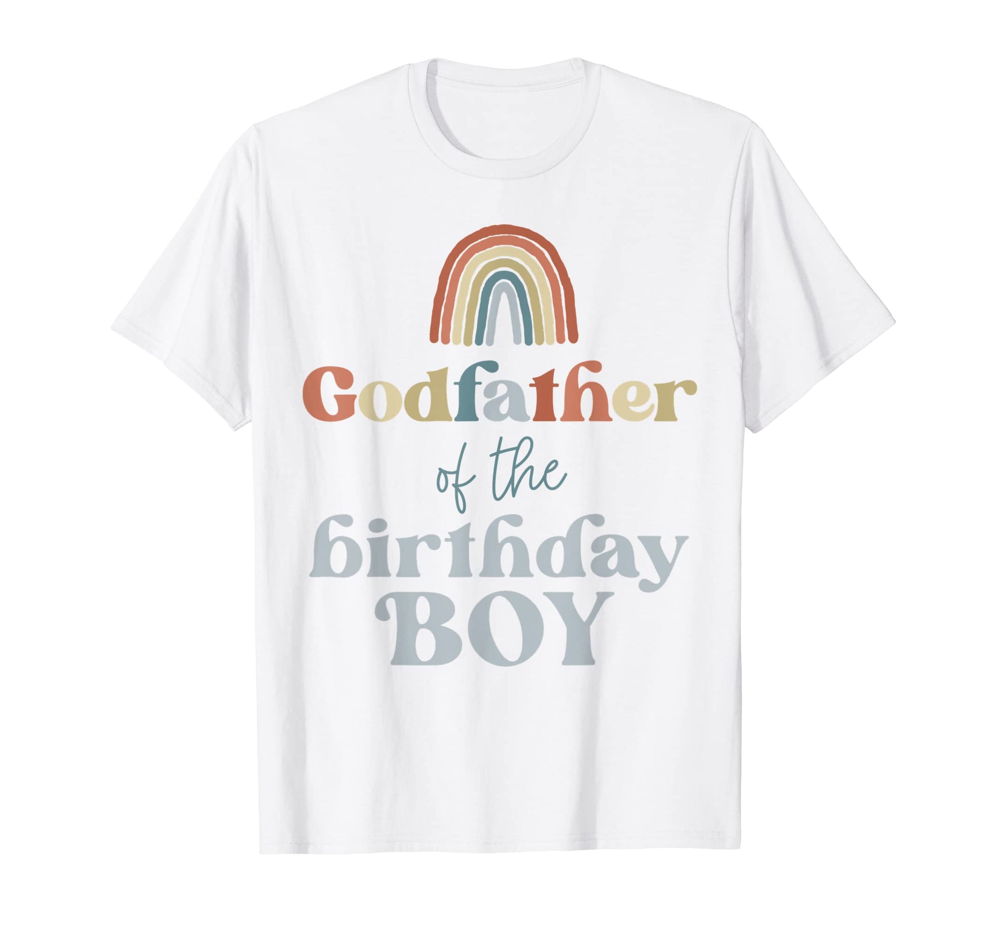 Mens Godfather Birthday Boho Rainbow Party T-Shirt - Trendy Graphic Unisex - T-Shirt, Sweatshirt, Hoodie