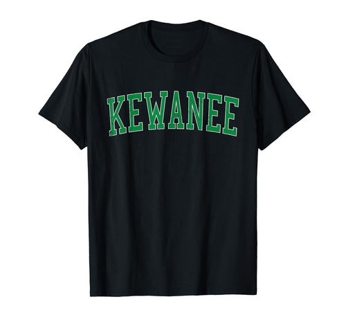 Kewanee Il Distressed Green Varsity T-Shirt - Trendy Graphic Unisex - T-Shirt, Sweatshirt, Hoodie