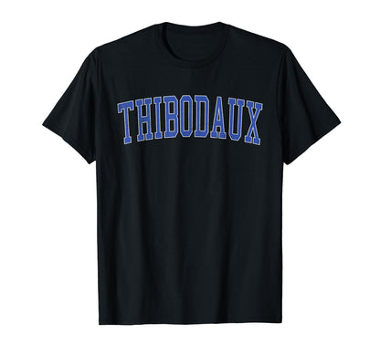 Thibodaux La Distressed Blue T-Shirt - Casual Everyday Wear for Adults - T-Shirt, Sweatshirt, Hoodie
