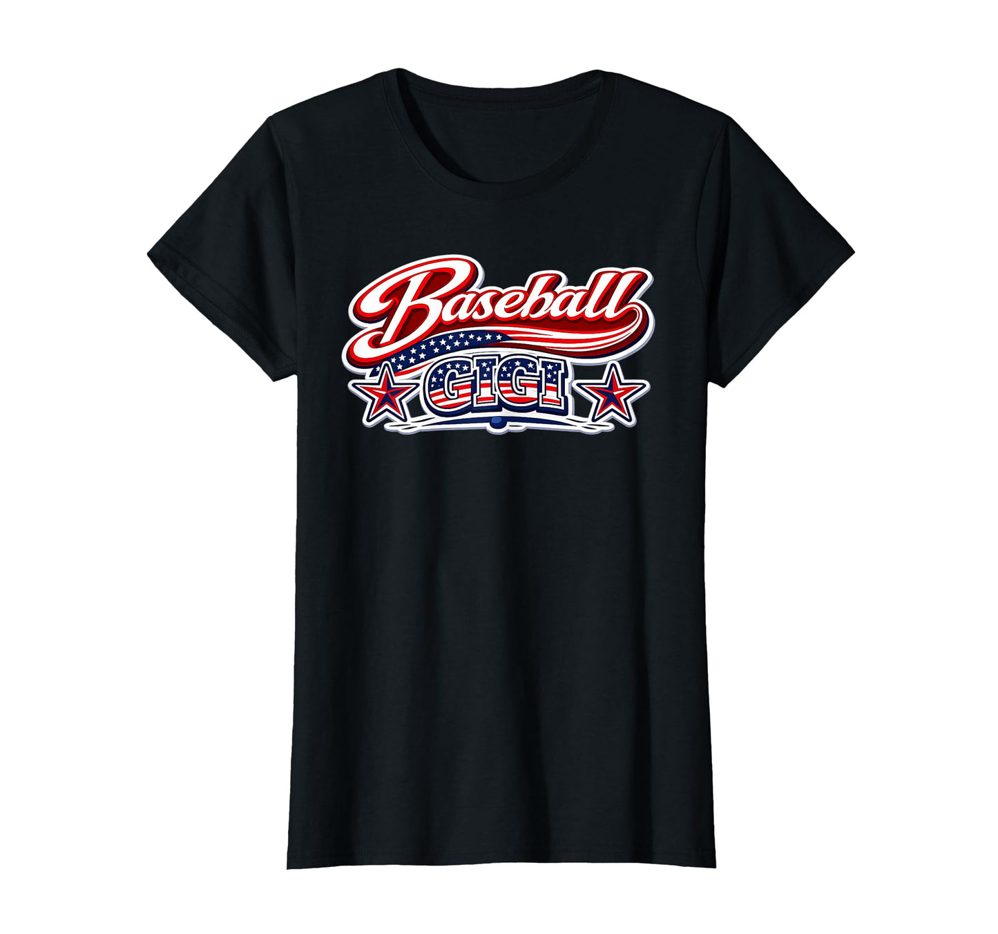 Baseball Gigi Usa Flag Patriotic July T-Shirt - Custom Art Print Men Women - T-Shirt, Sweatshirt, Hoodie