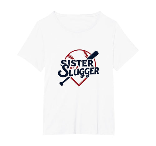 Baseball Sister Sister Slugger Sports T-Shirt - Trendy Graphic for Adults - T-Shirt, Sweatshirt, Hoodie