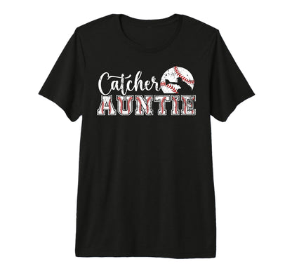 Baseball Catcher Aunt Best Aunt T-Shirt - Minimalist Print Men Women - T-Shirt, Sweatshirt, Hoodie