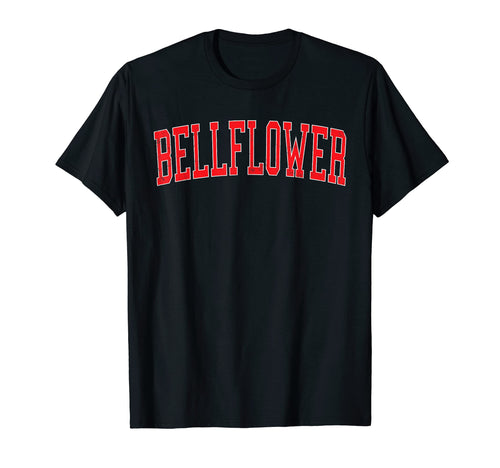 Bellflower Ca Varsity Red Text T-Shirt - Trendy Graphic Men Women - T-Shirt, Sweatshirt, Hoodie