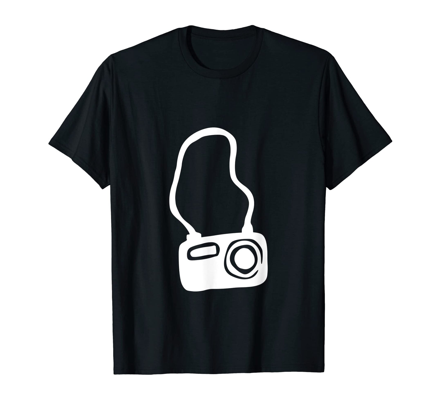 Film Camera Photographer Drawing T-Shirt - Custom Art Print for Adults - T-Shirt, Sweatshirt, Hoodie