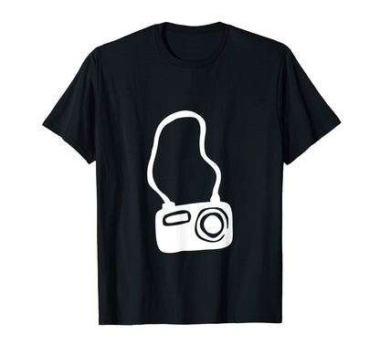 Film Camera Photographer Drawing T-Shirt - Custom Art Print for Adults - T-Shirt, Sweatshirt, Hoodie
